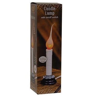 5 White Electric Flicker Candle Lamp - The Fox Decor